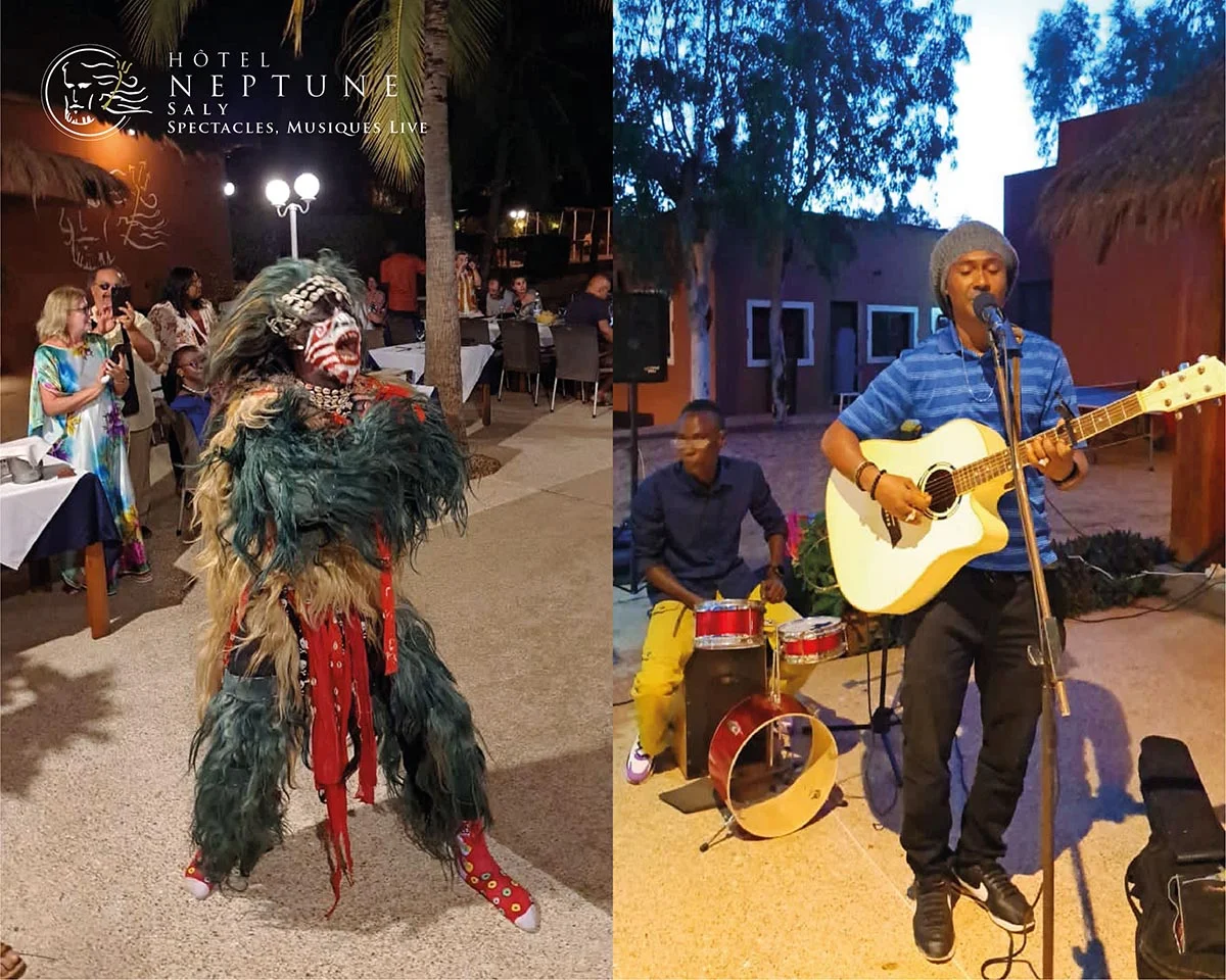 Spectacle à l'Hôtel Neptune, Saly, Sénégal